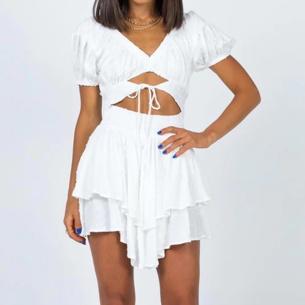 Princess Polly Perry Romper - White - Size 4 - NWT